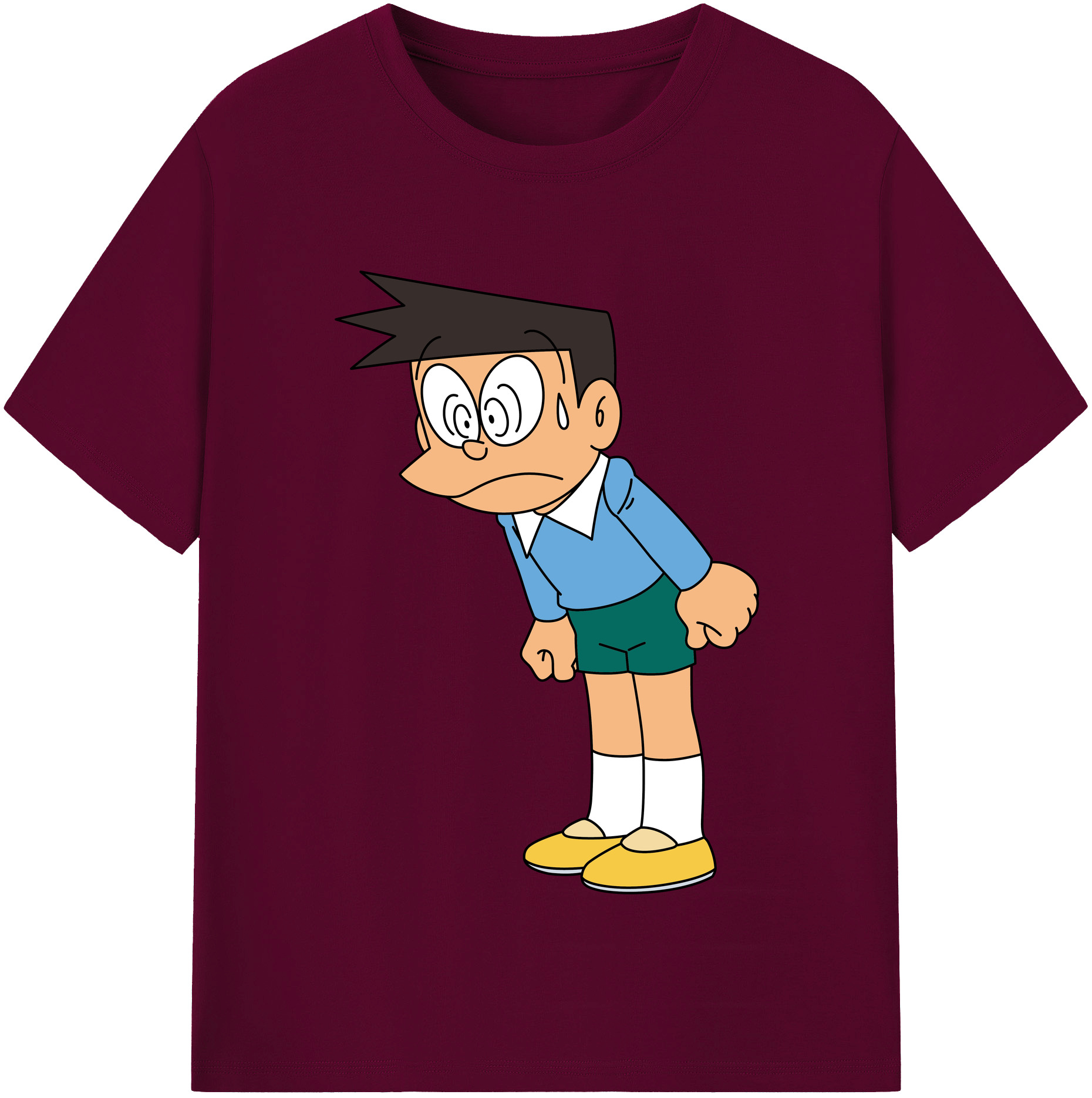 （画像用） ドラえもん 骨川 スネ夫 Doraemon Honekawa Suneo レディースカジュアルプリントTシャツ（綿100％）